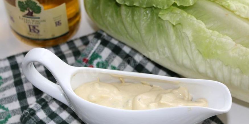 Рецепт заправки для салата цезарь