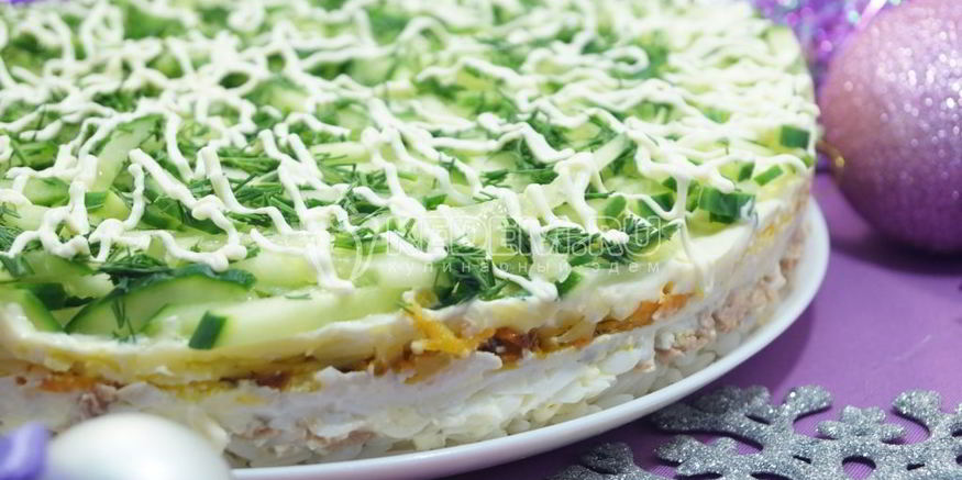 Рецепт слоеного салата лесная загадка