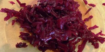 свекольный салат с орехами