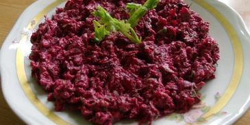 свекольный салат с орехами