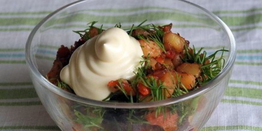 Рецепт горячего винегрета