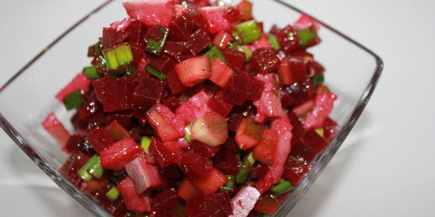 Рецепт ленивого винегрета с селедкой