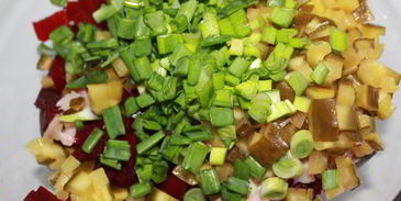 ленивый винегрет с селедкой