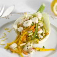 Рецепт Омара под соусом винегрет