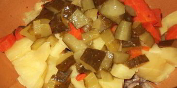 салат с сельдью под соусом винегрет