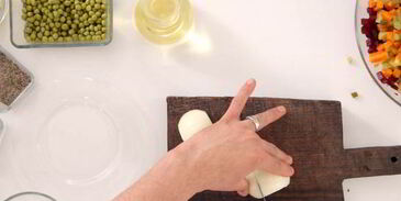 винегрет из запеченных овощей с квашеной капустой