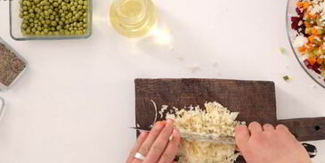 винегрет из запеченных овощей с квашеной капустой