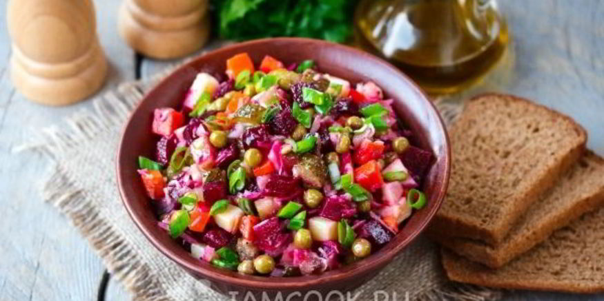 Рецепт винегрета классического с горошком