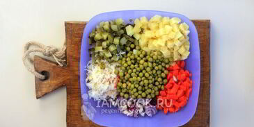 винегрет классический с горошком