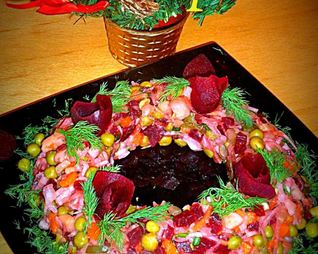 Винегрет Рождественский венок