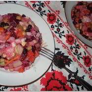 Рецепт Винегрета с черной фасолью