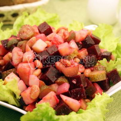 Винегрет с фасолью