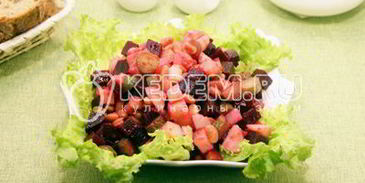 винегрет с фасолью