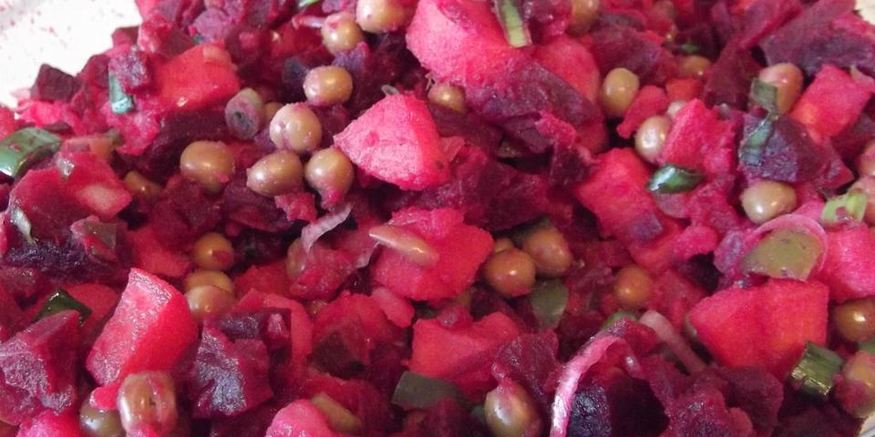 Рецепт винегрета с горошком