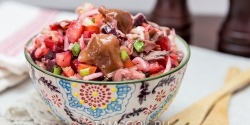 Рецепт винегрета с грибами