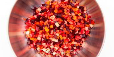 винегрет с грибами