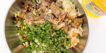 винегрет с грибами