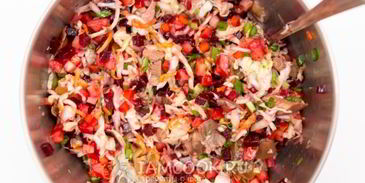 винегрет с грибами