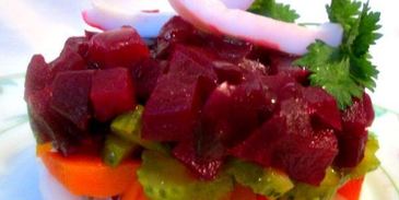 винегрет с кальмарами