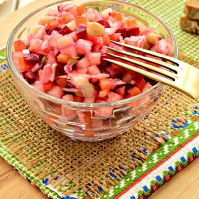 Винегрет с квашеной капустой