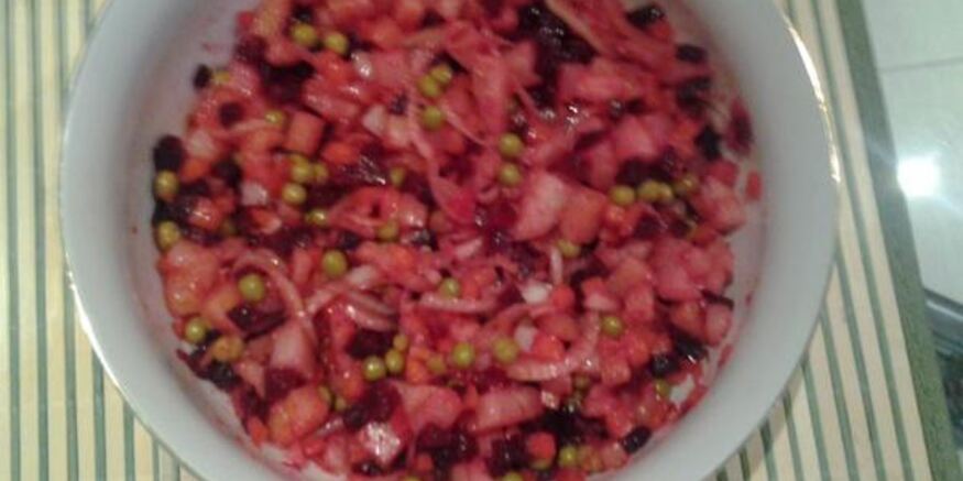 Рецепт винегрета с мандаринками