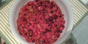 винегрет с мандаринками