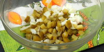 винегрет с маринованной тыквой