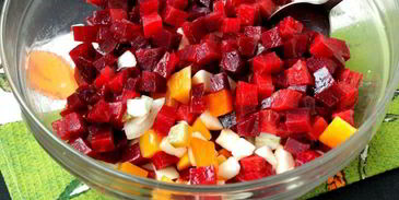 винегрет с маринованной тыквой