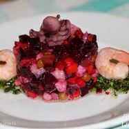 Рецепт Винегрета с морепродуктами