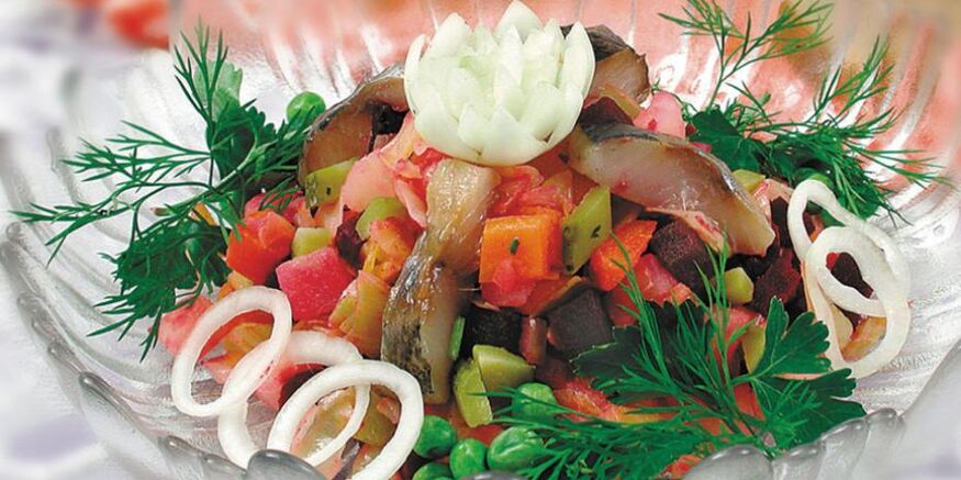 Рецепт винегрета с сельдью