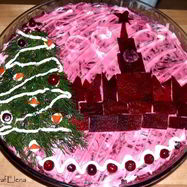 Рецепт Винегрета с телятиной и селедкой