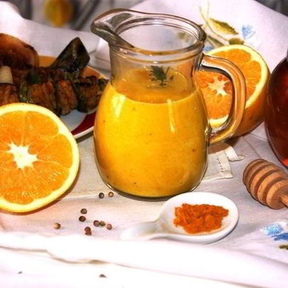 Апельсиново-медовый соус с кориандром