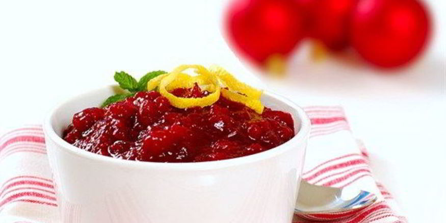 Рецепт клюквенно-мандаринового соуса с имбирем и изюмом