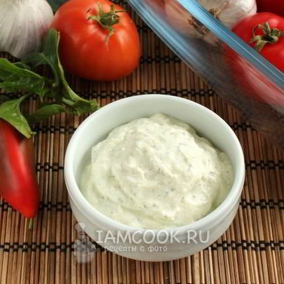 Соус из йогурта для долмы