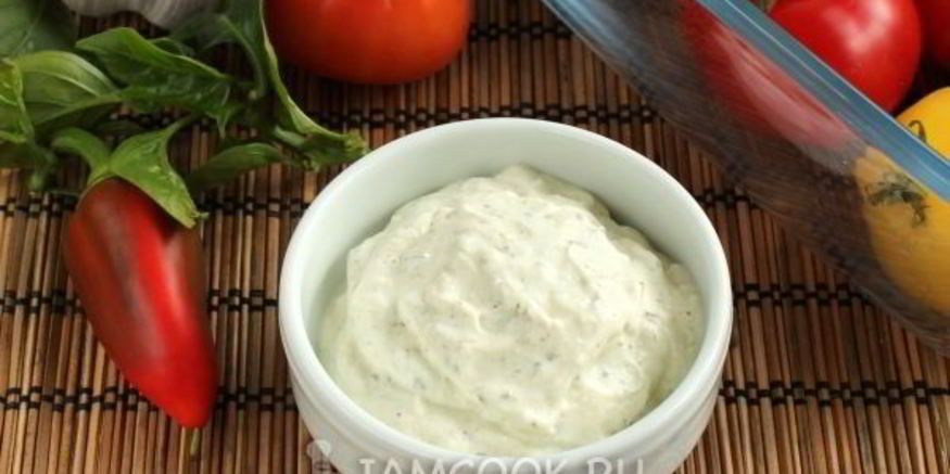 Рецепт соуса из йогурта для долмы