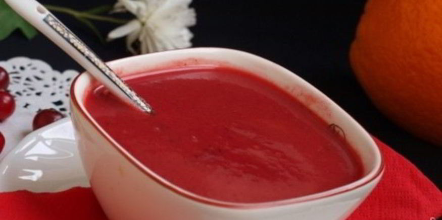 Рецепт соуса из клюквы к мясу