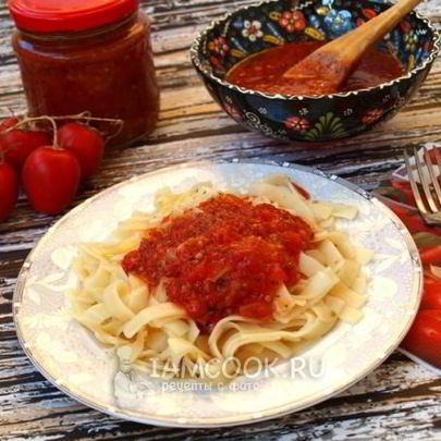 Соус из свежих томатов с базиликом