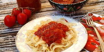 соус из свежих томатов с базиликом