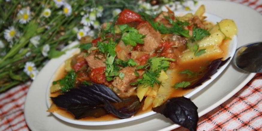 Рецепт соуса летнего с мясом и овощами