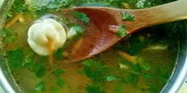 бабушкин суп с пельменями