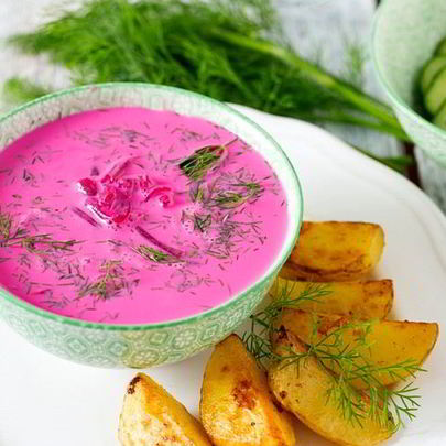 Борщ из маринованной свеклы