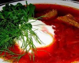 Борщ из свежей капусты