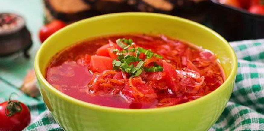 Рецепт борща из утки