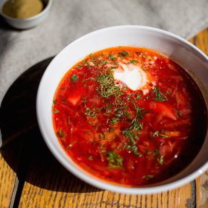 Борщ из языка