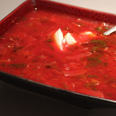 Борщ классический с укропом