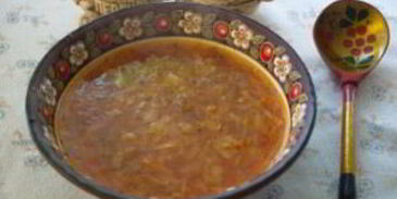 борщ куриный