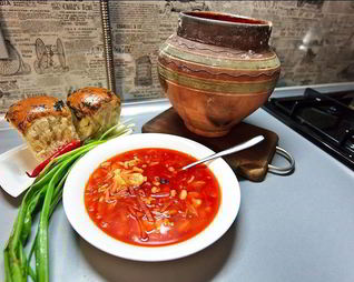 Борщ по-деревенски