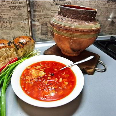 Борщ по-деревенски