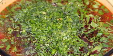 борщ с баклажанами