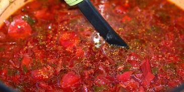 борщ с баклажанами